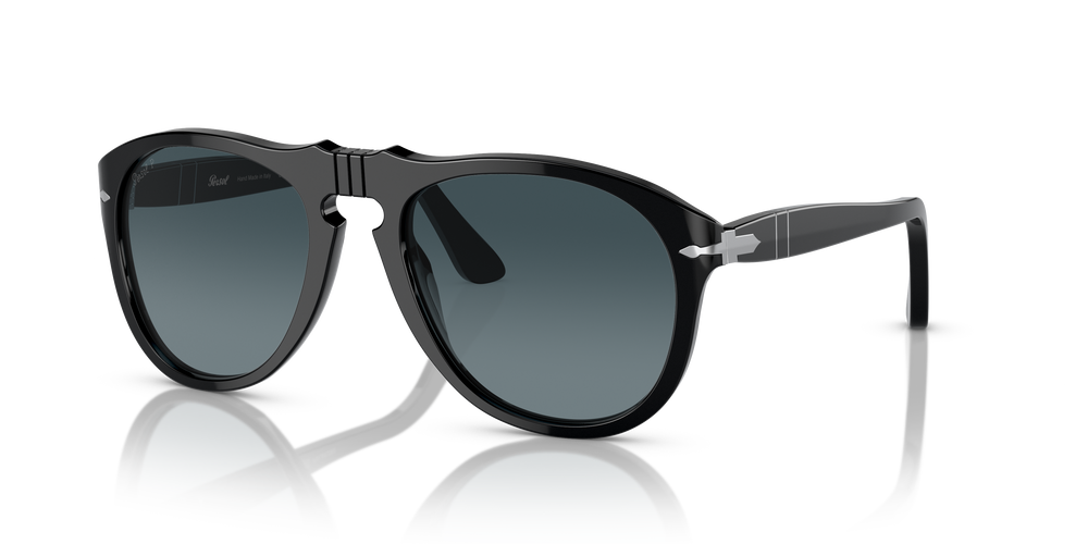 Persol 649 - Original avec Monture Noir et Verres Bleu - Image 1