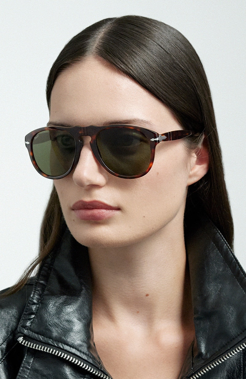 Persol 649 - Original with Havana Frame and Green Lenses | Persol® BM
