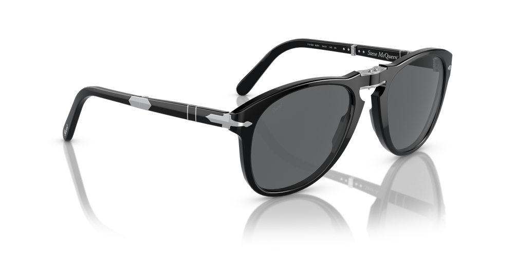 Persol 714SM - Steve McQueen with Black Frame and Grey Lenses - Image 4