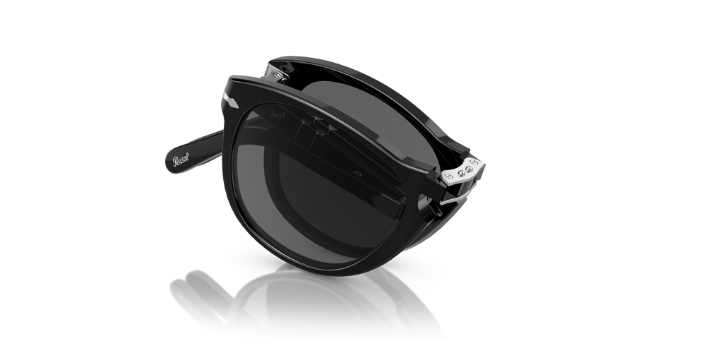 Persol 714SM - Steve McQueen con Montatura Nero e Lenti Grigio - Immagine 1
