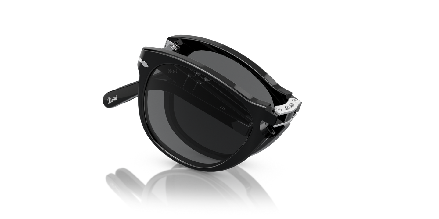 Persol 714SM - Steve McQueen con Montatura Nero e Lenti Grigio - Immagine 1