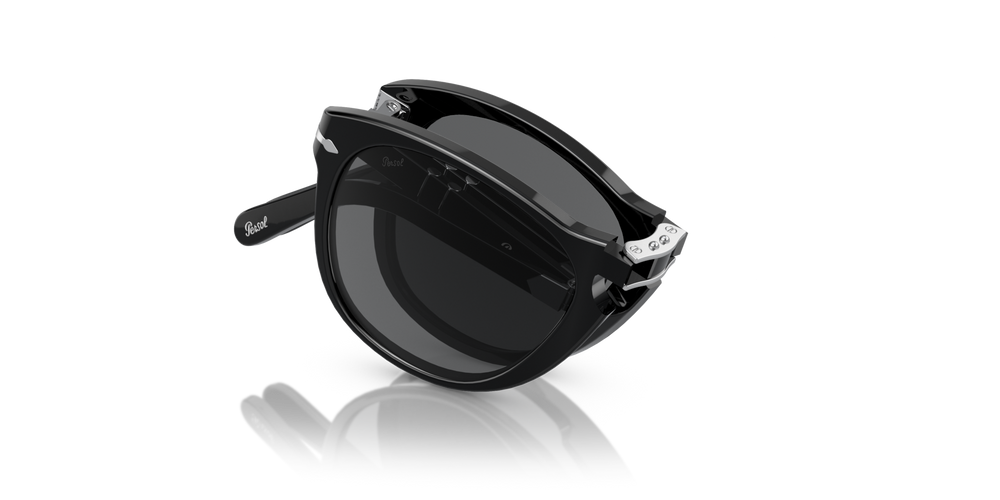 Persol 714SM - Steve McQueen con Montatura Nero e Lenti Grigio - Immagine 1