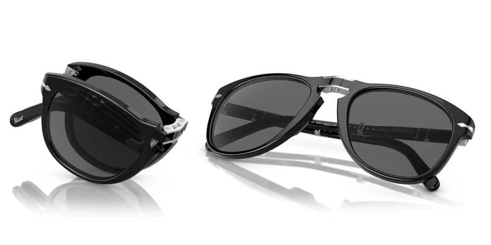 Persol 714SM - Steve McQueen con Montatura Nero e Lenti Grigio - Immagine 7