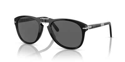 Persol 714SM - Steve McQueen con Montatura Nero e Lenti Grigio - Immagine 2