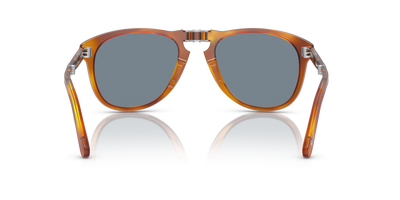 Persol 714SM - Steve McQueen avec Monture Havana Clair et Verres Bleu - Image 5