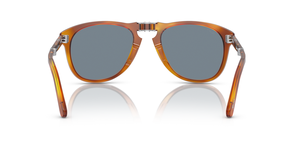 Persol 714SM - Steve McQueen mit Hellhavana Gestell und Blau Gläsern - Bild 5