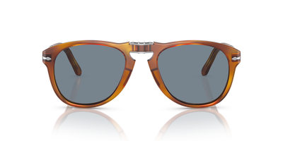 Persol 714SM - Steve McQueen mit Hellhavana Gestell und Blau Gläsern - Bild 3