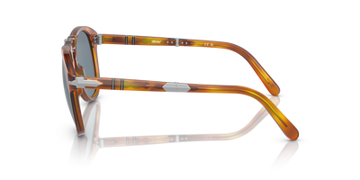 Persol 714SM - Steve McQueen with Light Havana Frame and Blue Lenses - Image 4