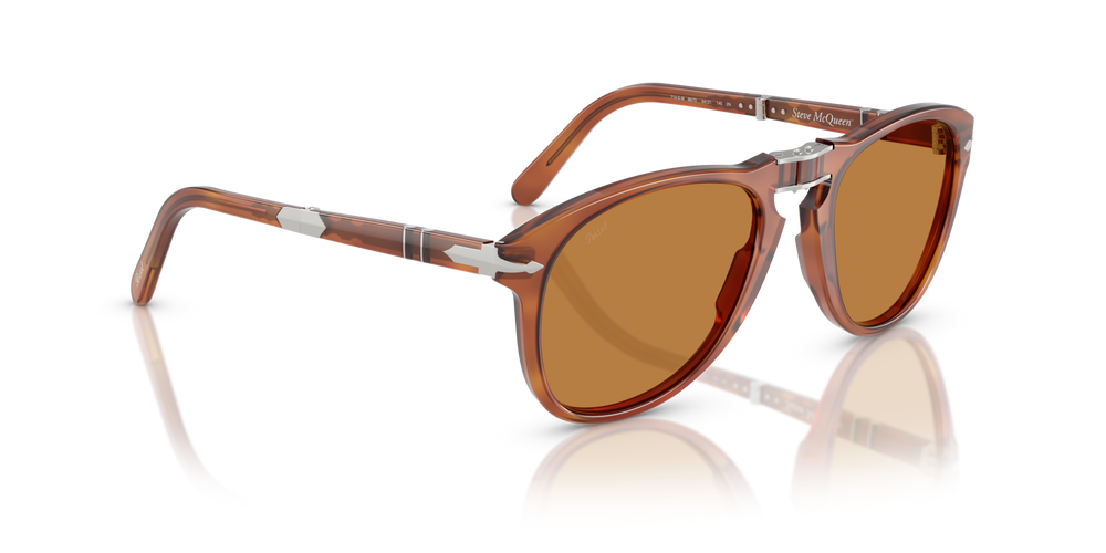 Persol 714SM - Steve McQueen con Montatura Terra di Siena e Lenti Marrone - Immagine 4