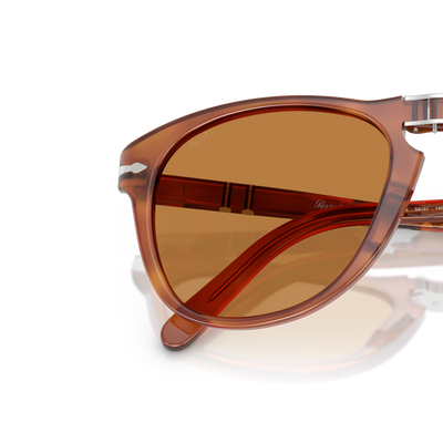 Persol 714SM - Steve McQueen with Terra Di Siena Frame and Brown Lenses – Variant Image