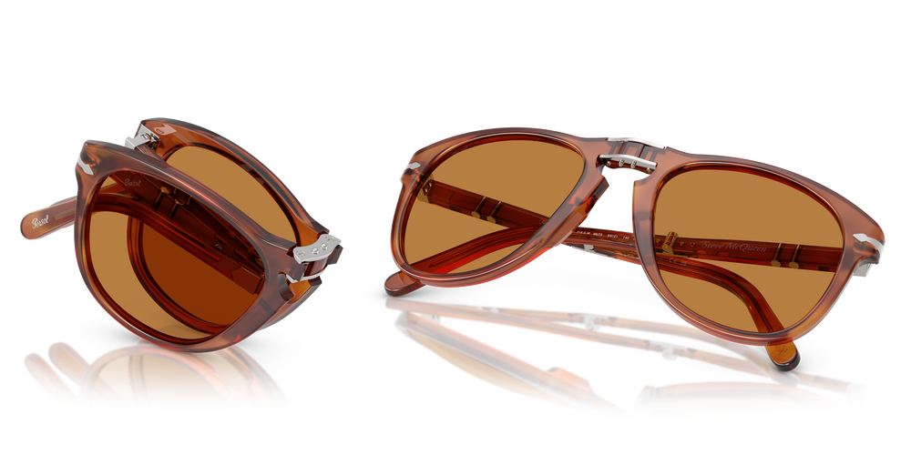 Persol 714SM - Steve McQueen avec Monture Terre de Sienne et Verres Brun - Image 7