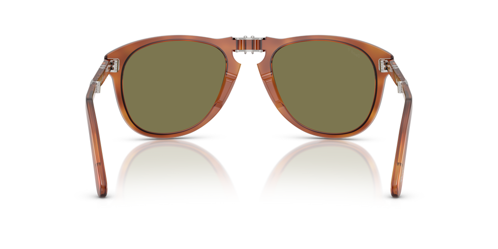 Persol 714SM - Steve McQueen avec Monture Terre de Sienne et Verres Vert - Image 6