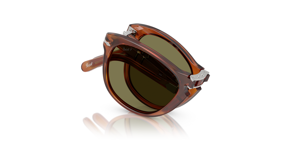 Persol 714SM - Steve McQueen with Terra Di Siena Frame and Green Lenses - Image 1
