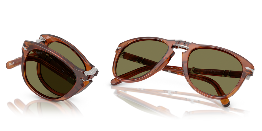 Persol 714SM - Steve McQueen with Terra Di Siena Frame and Green Lenses - Image 7
