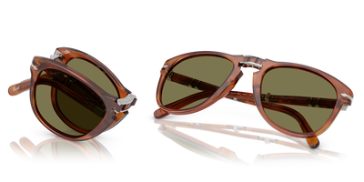Persol 714SM - Steve McQueen avec Monture Terre de Sienne et Verres Vert - Image 7