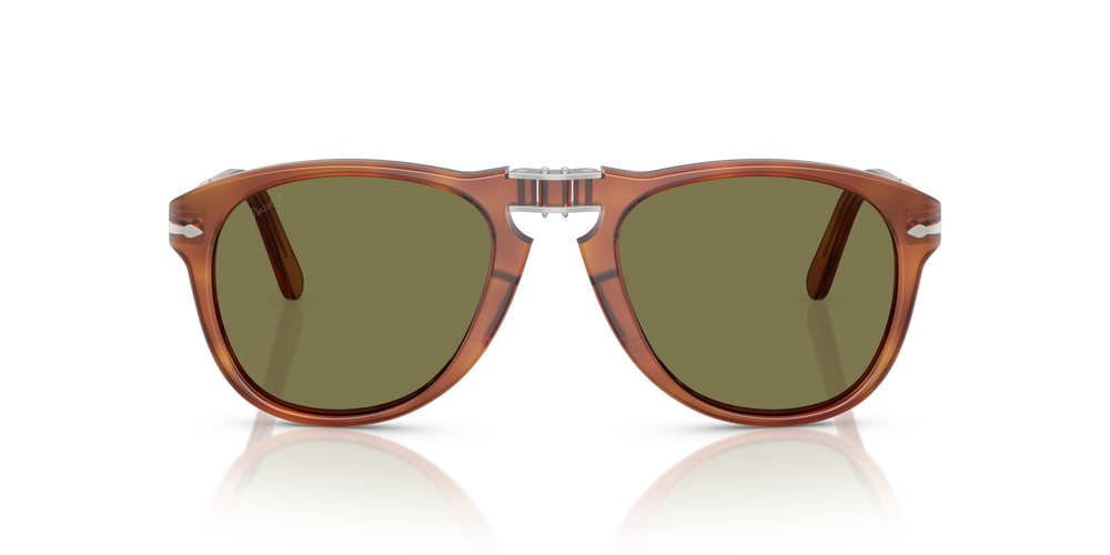 Persol 714SM - Steve McQueen con Montura Terra Di Siena y Lentes Verde - Imagen 3