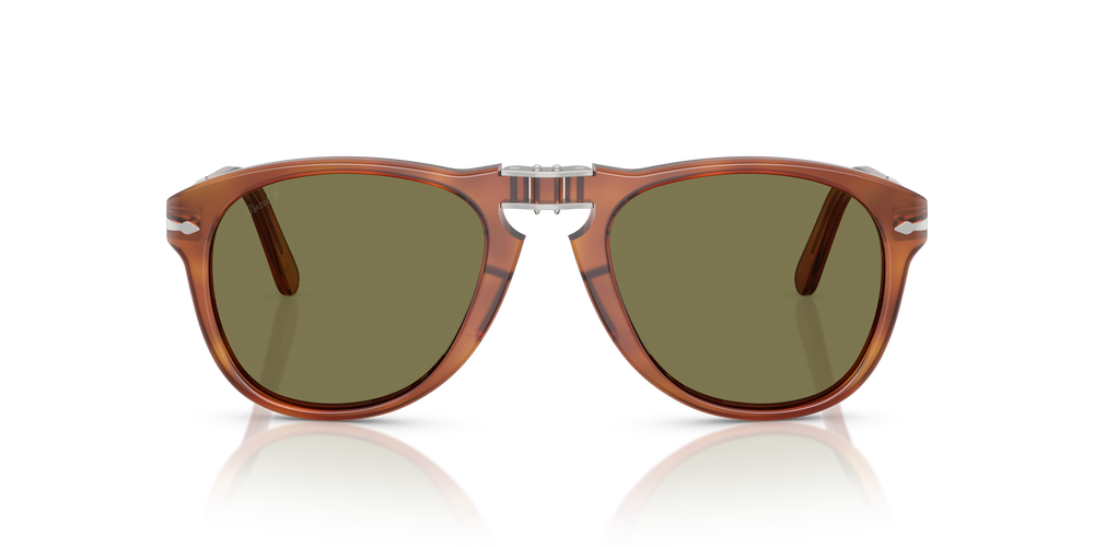 Persol 714SM - Steve McQueen avec Monture Terre de Sienne et Verres Vert - Image 3