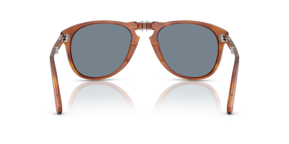 Persol 714SM - Steve McQueen - Exclusive avec Monture Terre de Sienne et Verres Bleu - Image 6