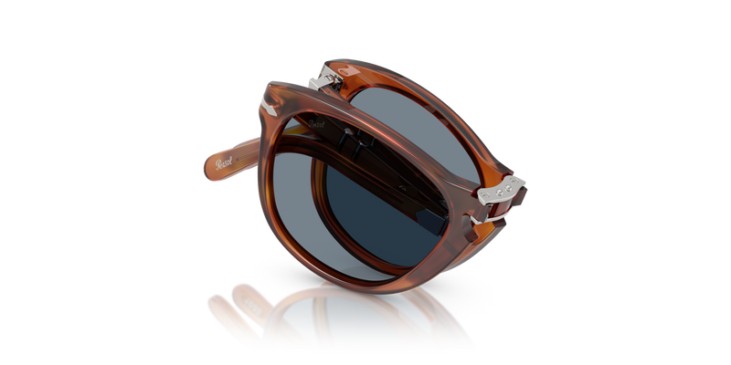Visit 714SM - Steve McQueen - Exclusive with Terra Di Siena Frame and Blue Lenses