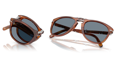 Persol 714SM - Steve McQueen - Exclusive with Terra Di Siena Frame and Blue Lenses - Image 7