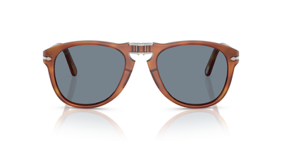 Persol 714SM - Steve McQueen - Exclusive avec Monture Terre de Sienne et Verres Bleu - Image 3