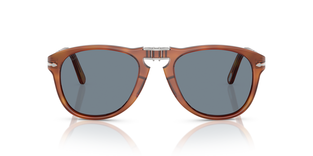 Persol 714SM - Steve McQueen - Exclusive con Montatura Terra di Siena e Lenti Blu - Immagine 3
