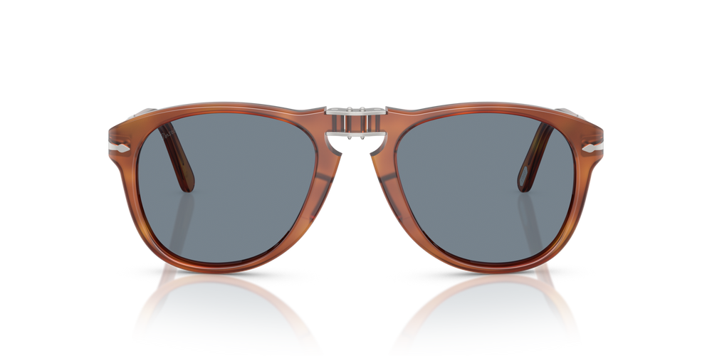 Persol 714SM - Steve McQueen - Exclusive with Terra Di Siena Frame and Blue Lenses - Image 3
