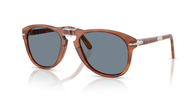 Persol 714SM - Steve McQueen - Exclusive con Montatura Terra di Siena e Lenti Blu - Immagine 2