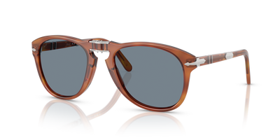 Persol 714SM - Steve McQueen - Exclusive with Terra Di Siena Frame and Blue Lenses - Image 2