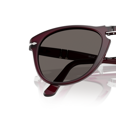 Persol 714 - Original with Milky Plum Frame and Grey Lenses – Variant Image