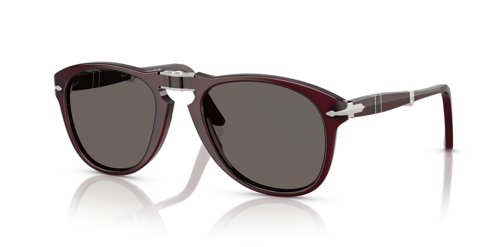 Persol 714 - Original with Milky Plum Frame and Grey Lenses - Image 2