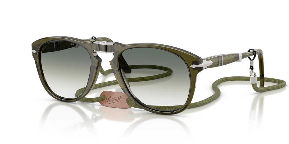 Persol 714 - Original - Exclusive with Trasparent Green Frame and Green Lenses - Image 1