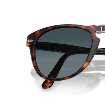 Persol 714 - Original avec Monture Havana et Verres Bleu – Image variante