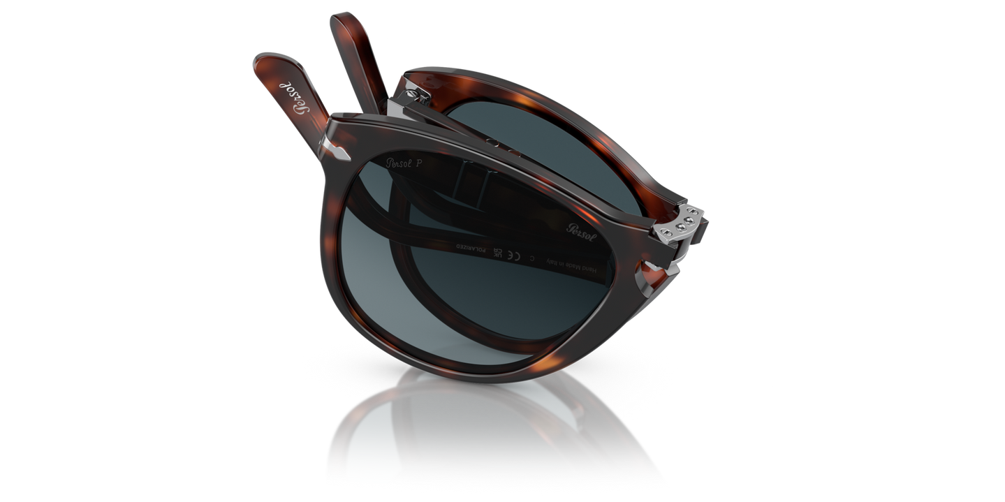 Persol 714 - Original avec Monture Havana et Verres Bleu - Image 1