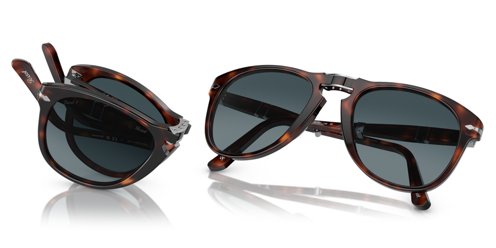 Persol 714 - Original avec Monture Havana et Verres Bleu - Image 6