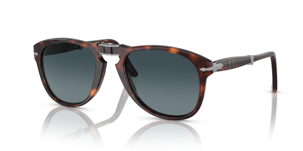 Persol 714 - Original con Montatura Havana e Lenti Blu - Immagine 2