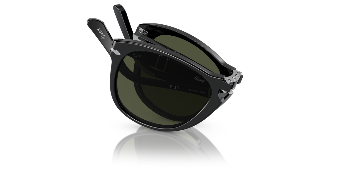 Persol 714 - Original with Black Frame and Green Lenses - Image 1