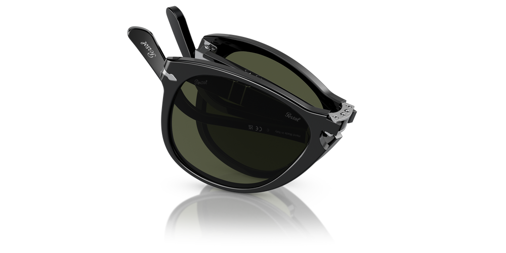 Persol 714 - Original mit Schwarz Gestell und Grün Gläsern - Bild 1