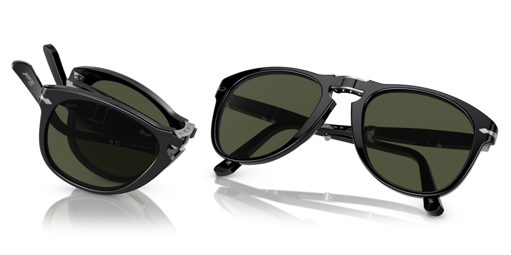 Persol 714 - Original with Black Frame and Green Lenses - Image 6