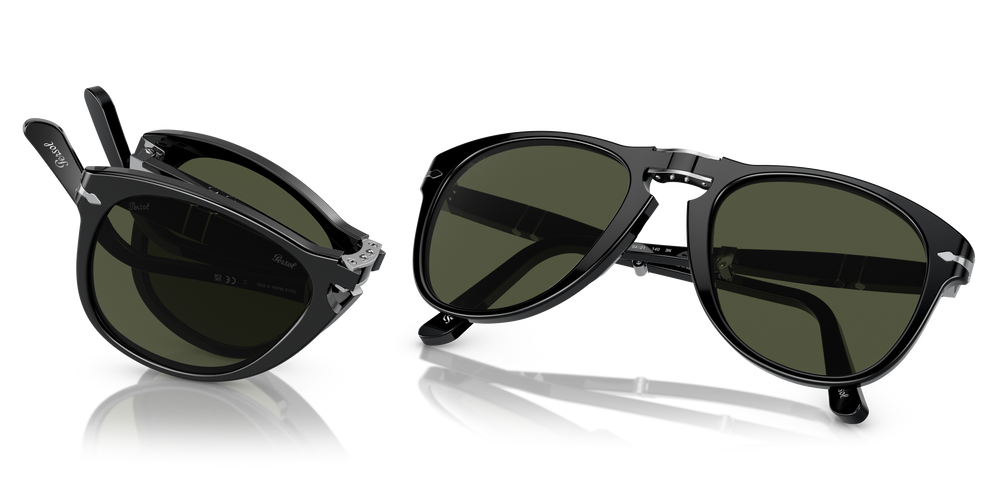 Persol 714 - Original with Black Frame and Green Lenses - Image 6