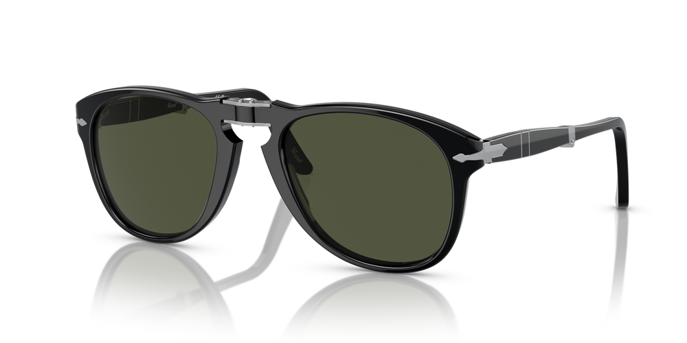 Persol 714 - Original con Montatura Nero e Lenti Verde - Immagine 2