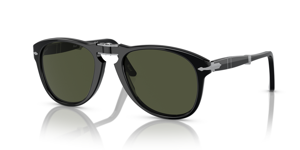 Persol 714 - Original with Black Frame and Green Lenses - Image 2