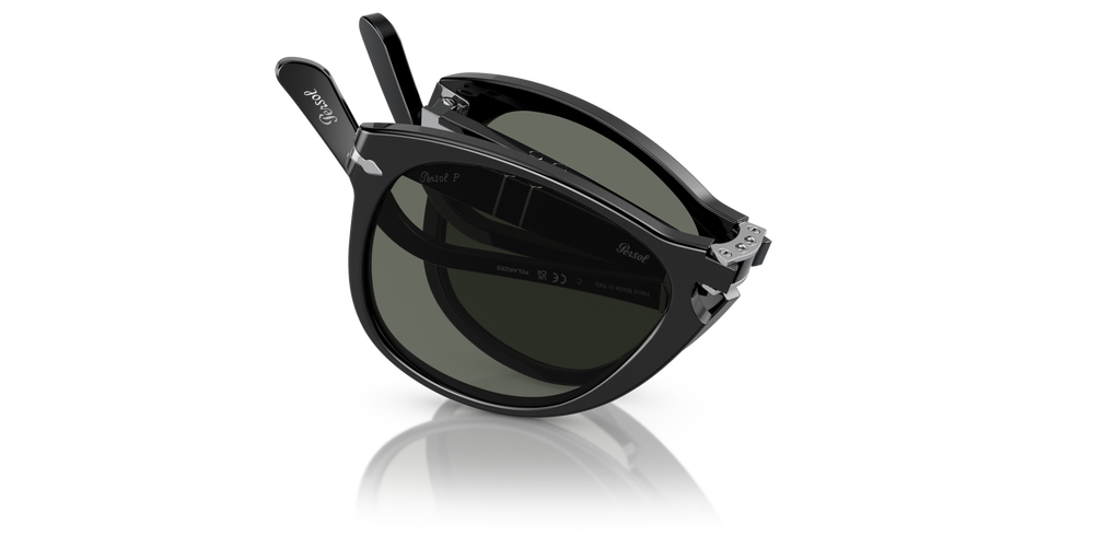 Persol 714 - Original with Black Frame and Green Lenses - Image 1