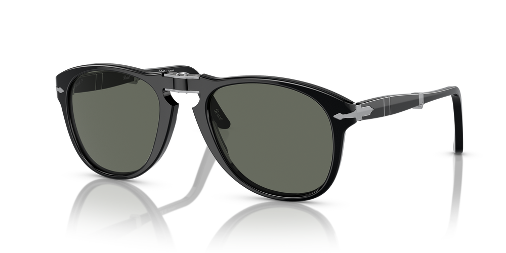 Persol 714 - Original mit Schwarz Gestell und Grün Gläsern - Bild 2