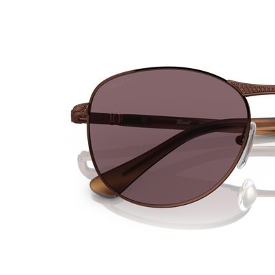Persol PO1002S con Montura Marrón Brillante y Lentes Violeta – Imagen de variante