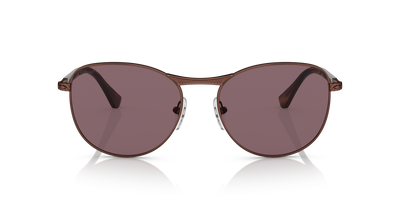 Persol PO1002S con Montura Marrón Brillante y Lentes Violeta - Imagen 2