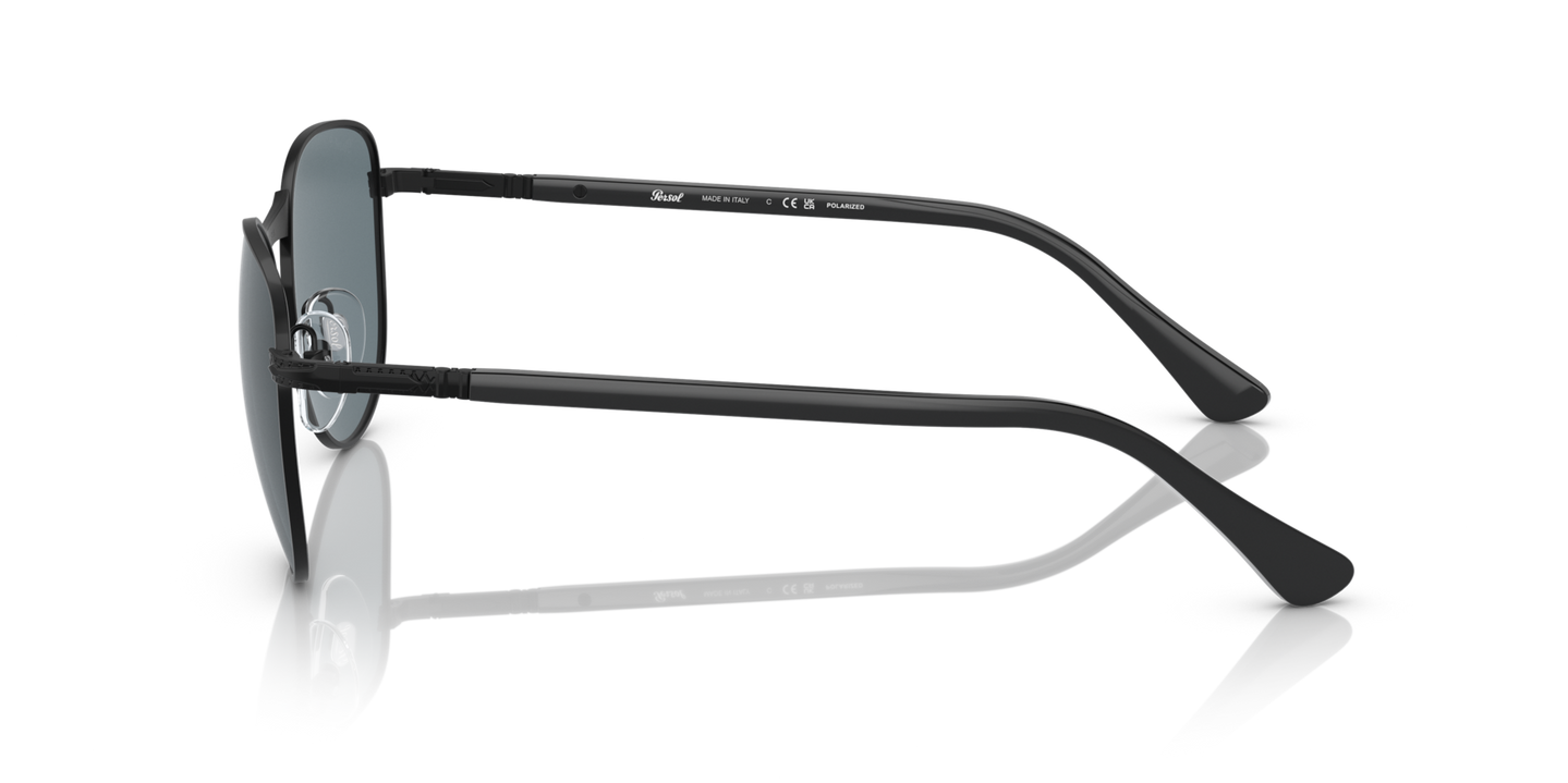 Persol PO1002S mit Schwarz halbglänzend Gestell und Blau Gläsern - Bild 1
