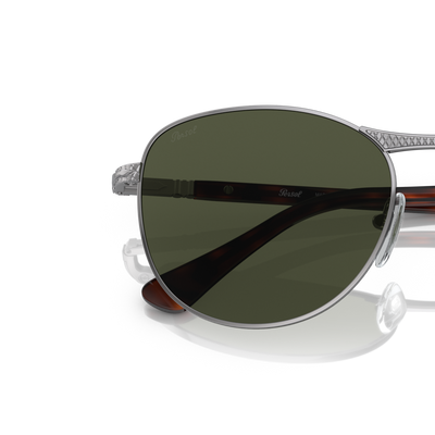 Persol PO1002S mit Gunmetal Gestell und Grün Gläsern – Variantenbild
