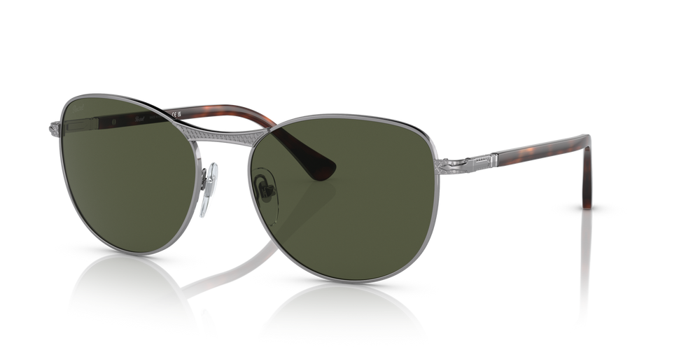 Persol PO1002S mit Gunmetal Gestell und Grün Gläsern - Bild 1
