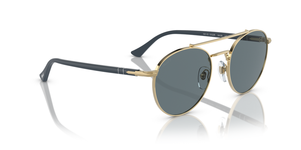 Persol PO1011S mit Gold Gestell und Blau Gläsern - Bild 3